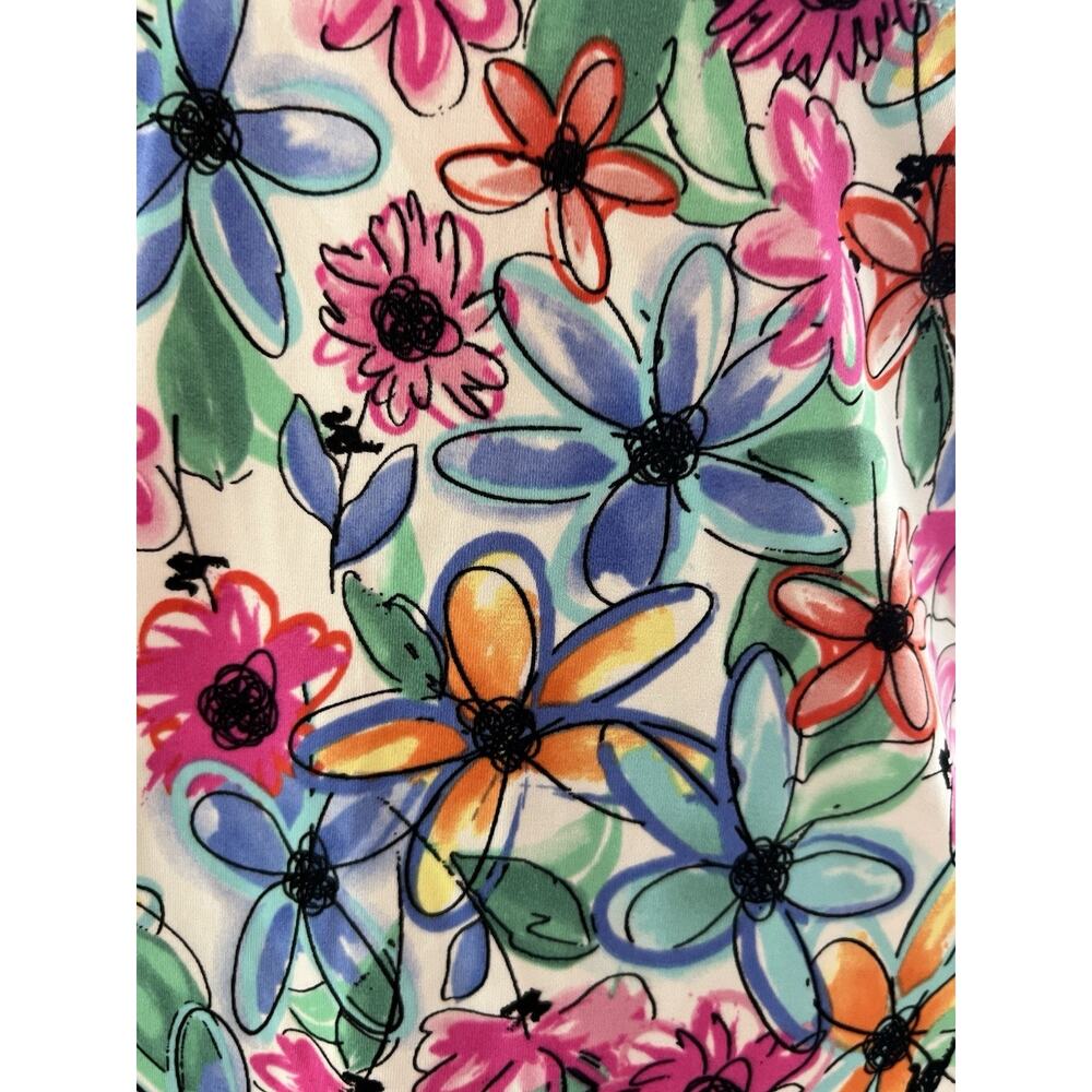 FIT 4 UR Tummy TOPAZ Waterfall Bathing Suit TOP Size 14 Flowers Pool Beach NWT - Picture 6 of 12